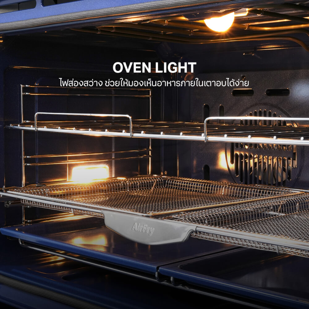 เตาแก๊สพร้อมเตาอบตั้งพื้น FREESTANDING แบรนด์ EVE รุ่น JASPER MATT สีเทาดำ ขนาด 90 เซนติเมตร_6